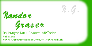 nandor graser business card